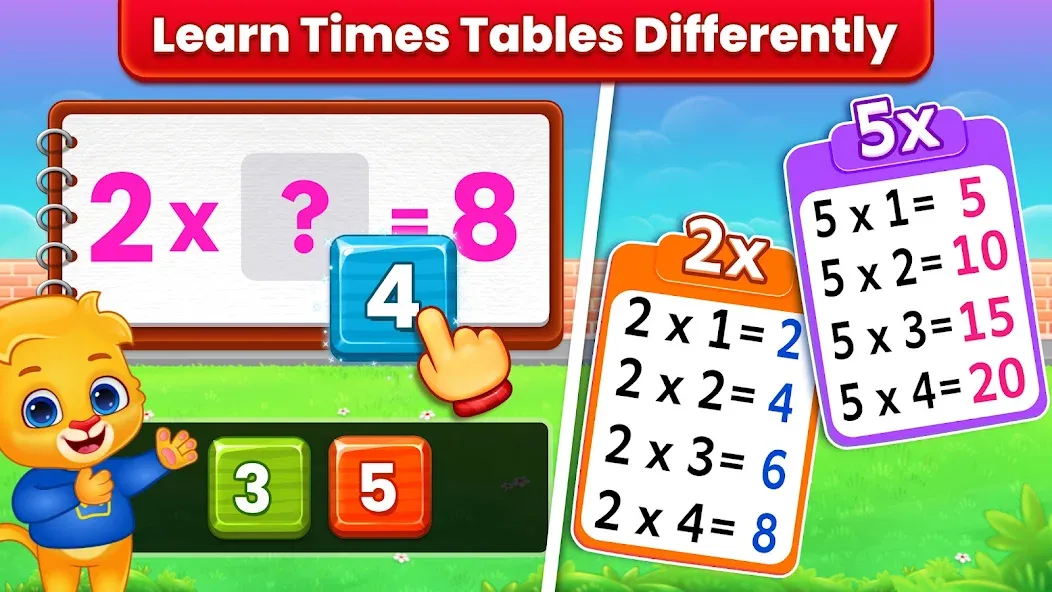 Взломанная Kids Multiplication Math Games  [МОД Mega Pack] — полная версия apk на Андроид screen 2