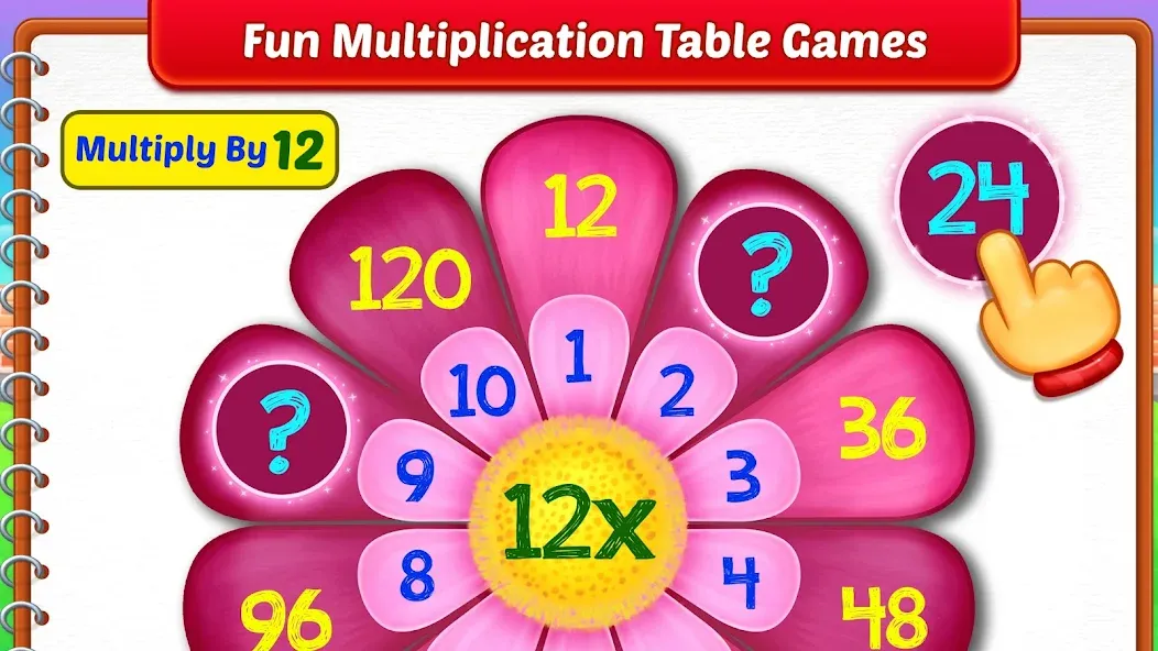 Взломанная Kids Multiplication Math Games  [МОД Mega Pack] — полная версия apk на Андроид screen 4