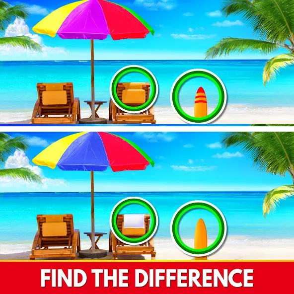 Взломанная Find The Differences — Spot it  [МОД Unlimited Money] — полная версия apk на Андроид screen 1