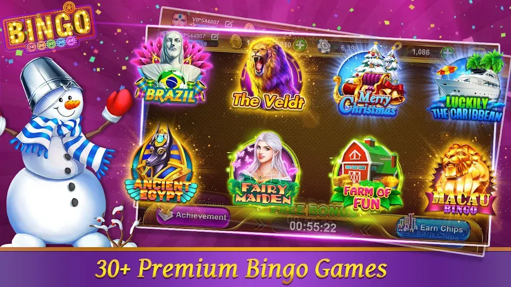 Взломанная Bingo Happy HD — Bingo Games (Бинго Хэппи ХД)  [МОД Все открыто] — стабильная версия apk на Андроид screen 1