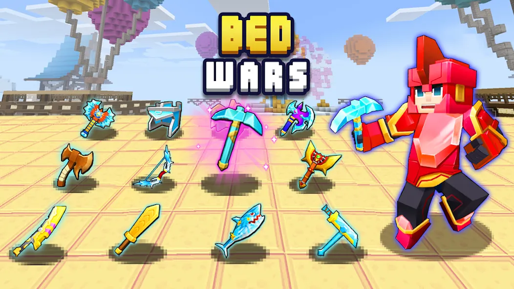 Взломанная Bed Wars Lite (Бед Варс)  [МОД Меню] — полная версия apk на Андроид screen 1