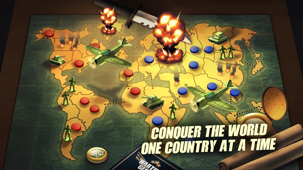 Взлом Risk of War — Wartime Glory  [МОД Unlocked] — полная версия apk на Андроид screen 2