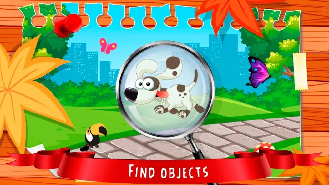 Скачать взломанную Hidden Object games for kids  [МОД Mega Pack] — полная версия apk на Андроид screen 1