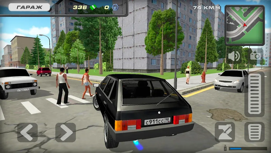 Скачать взломанную Lada 2109 Russian Car Driver  [МОД Все открыто] — стабильная версия apk на Андроид screen 2