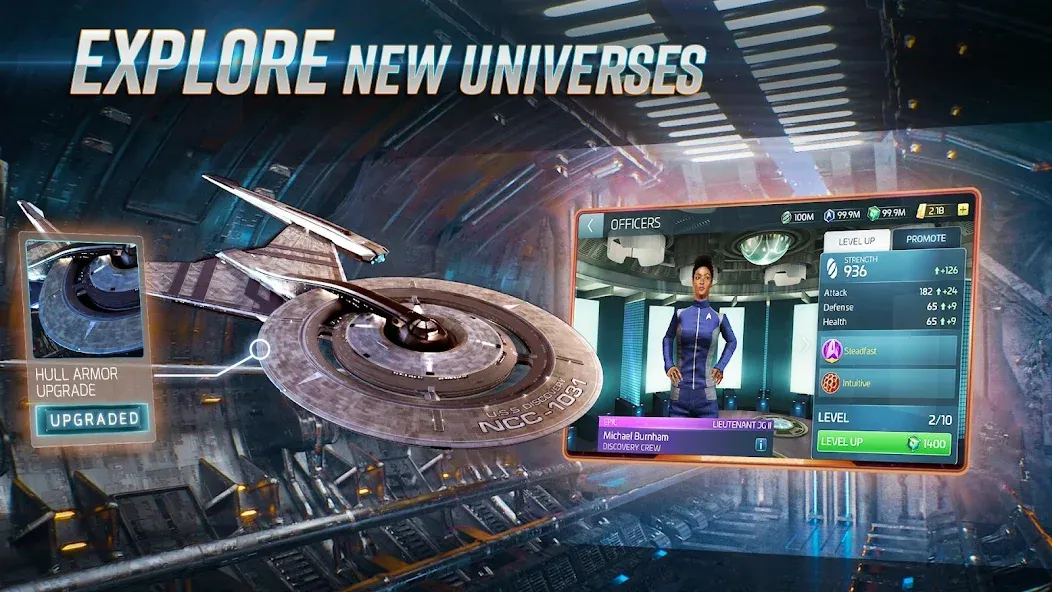 Взломанная Star Trek™ Fleet Command (Стар Трек Флот Комманд)  [МОД Меню] — стабильная версия apk на Андроид screen 1