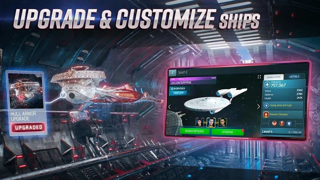 Взломанная Star Trek™ Fleet Command (Стар Трек Флот Комманд)  [МОД Меню] — стабильная версия apk на Андроид screen 2