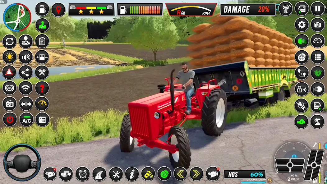 Скачать взлом Indian Tractor Simulator Games  [МОД Много монет] — стабильная версия apk на Андроид screen 1