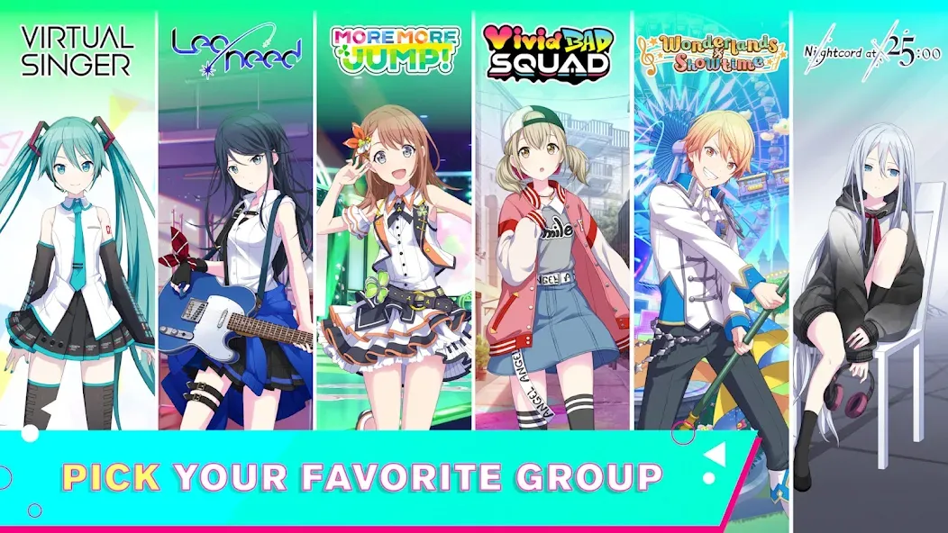 Скачать взломанную HATSUNE MIKU: COLORFUL STAGE! (Хацуне Мику)  [МОД Unlimited Money] — стабильная версия apk на Андроид screen 2