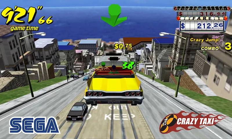 Скачать взлом Crazy Taxi Classic (Крейзи Такси Классик)  [МОД Много денег] — полная версия apk на Андроид screen 1