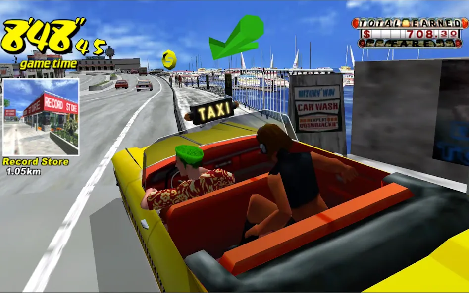 Скачать взлом Crazy Taxi Classic (Крейзи Такси Классик)  [МОД Много денег] — полная версия apk на Андроид screen 5