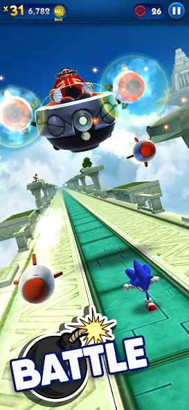 Взломанная Sonic Dash — Endless Running (Соник Дэш)  [МОД Бесконечные монеты] — стабильная версия apk на Андроид screen 3