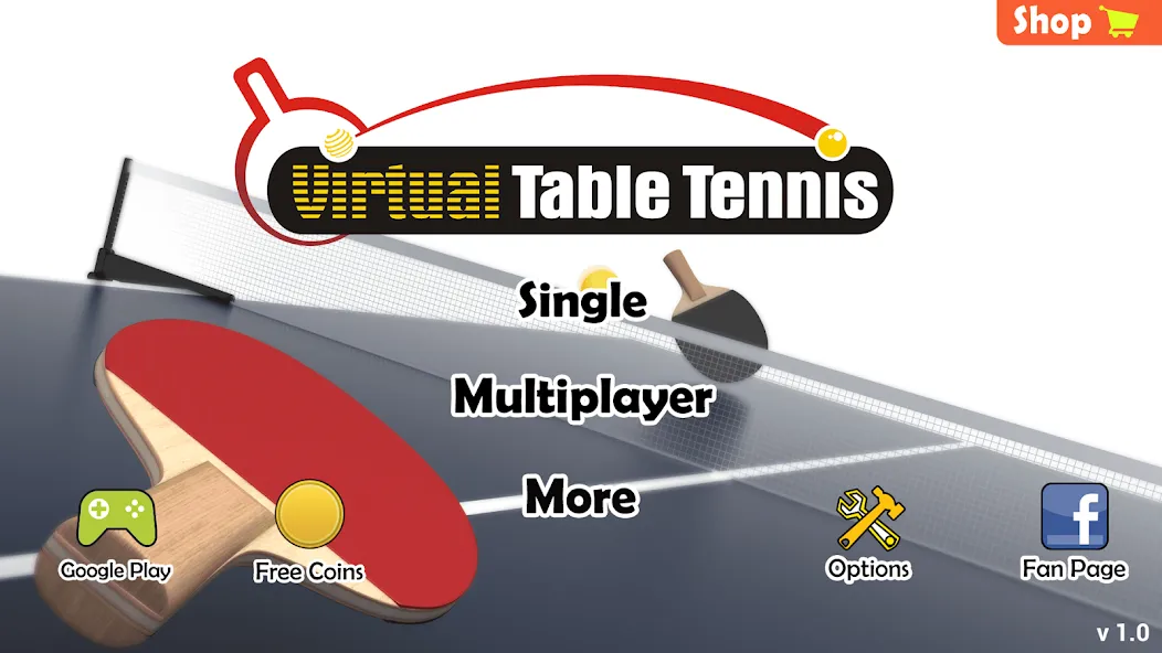 Взлом Virtual Table Tennis (Виртуальный настольный теннис)  [МОД Mega Pack] — последняя версия apk на Андроид screen 3