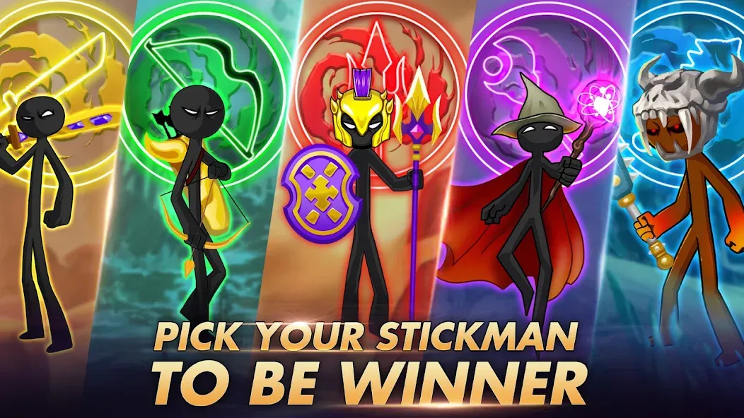 Взлом Stick Dynasty (Стритмен Баттл Уор)  [МОД Много денег] — последняя версия apk на Андроид screen 4