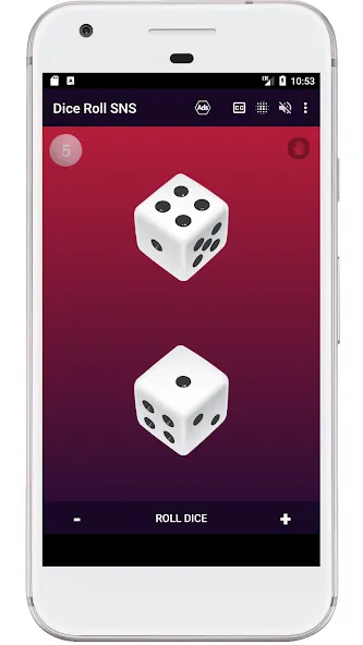 Скачать взломанную Dice Roll SNS  [МОД Unlimited Money] — полная версия apk на Андроид screen 1