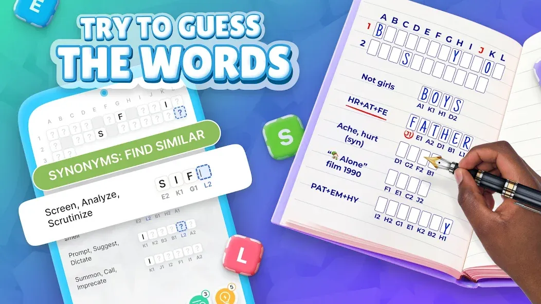 Взлом Acrostics－Cross Word Puzzles  [МОД Много денег] — стабильная версия apk на Андроид screen 1