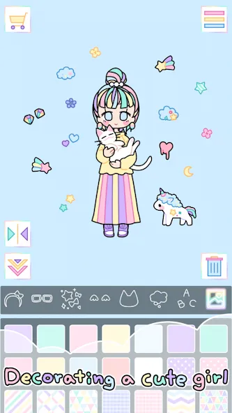 Взлом Pastel Girl : Dress Up Game  [МОД Бесконечные деньги] — полная версия apk на Андроид screen 2