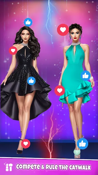 Скачать взломанную Fashion Artist: Makeup Game  [МОД Много денег] — полная версия apk на Андроид screen 2