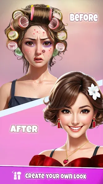 Скачать взломанную Fashion Artist: Makeup Game  [МОД Много денег] — полная версия apk на Андроид screen 3