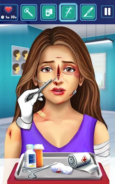 Взлом Surgery Simulator Doctor Game  [МОД Mega Pack] — последняя версия apk на Андроид screen 2