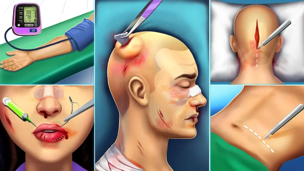 Взлом Surgery Simulator Doctor Game  [МОД Mega Pack] — последняя версия apk на Андроид screen 4