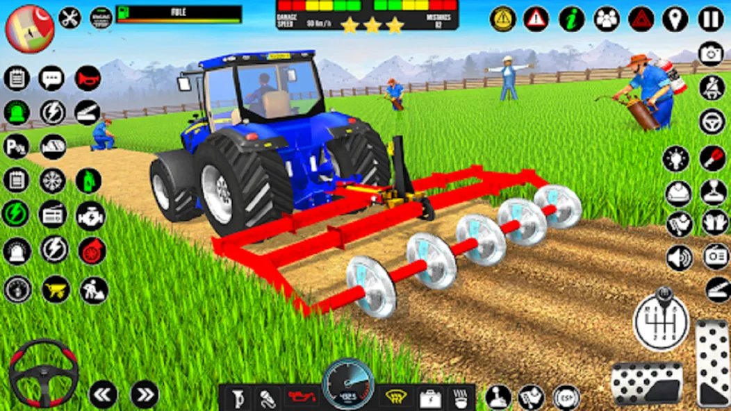 Скачать взломанную Indian Tractor Driving Game 3D (Фарминг Геймс)  [МОД Много монет] — стабильная версия apk на Андроид screen 2