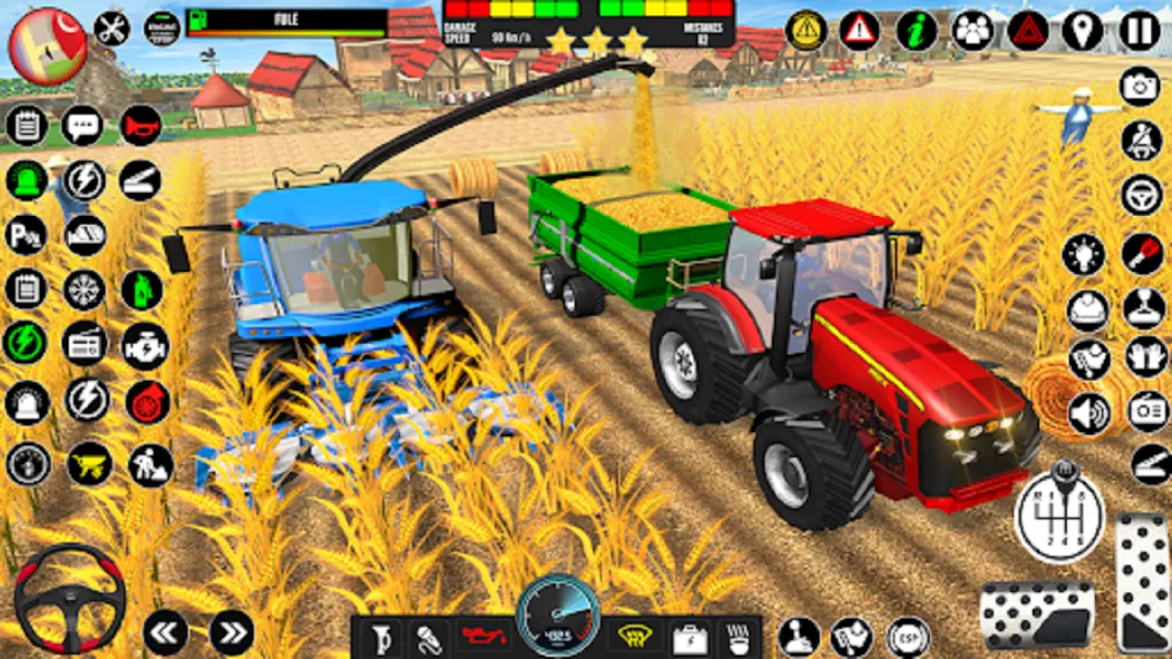 Скачать взломанную Indian Tractor Driving Game 3D (Фарминг Геймс)  [МОД Много монет] — стабильная версия apk на Андроид screen 3