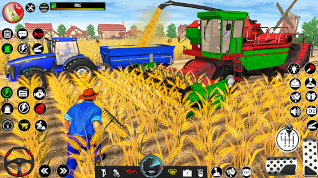 Скачать взломанную Indian Tractor Driving Game 3D (Фарминг Геймс)  [МОД Много монет] — стабильная версия apk на Андроид screen 4