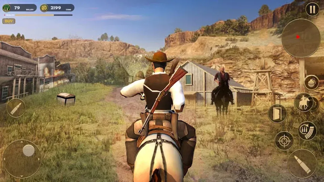 Скачать взлом West Cowboy — Gunfighter Game (Уэст Ковбой)  [МОД Unlimited Money] — последняя версия apk на Андроид screen 3