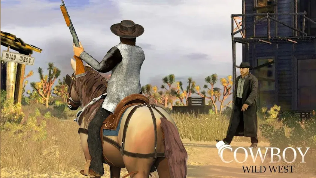 Скачать взлом West Cowboy — Gunfighter Game (Уэст Ковбой)  [МОД Unlimited Money] — последняя версия apk на Андроид screen 4