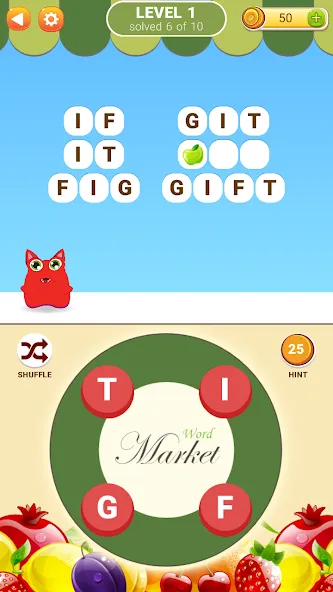 Скачать взлом Word Market  [МОД Unlocked] — последняя версия apk на Андроид screen 1