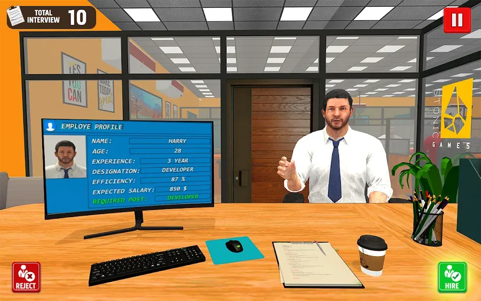 Взлом Virtual HR Manager Job Games  [МОД Бесконечные деньги] — полная версия apk на Андроид screen 2