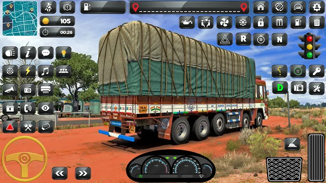 Скачать взломанную Indian Truck Driver Simulator  [МОД Бесконечные монеты] — стабильная версия apk на Андроид screen 2