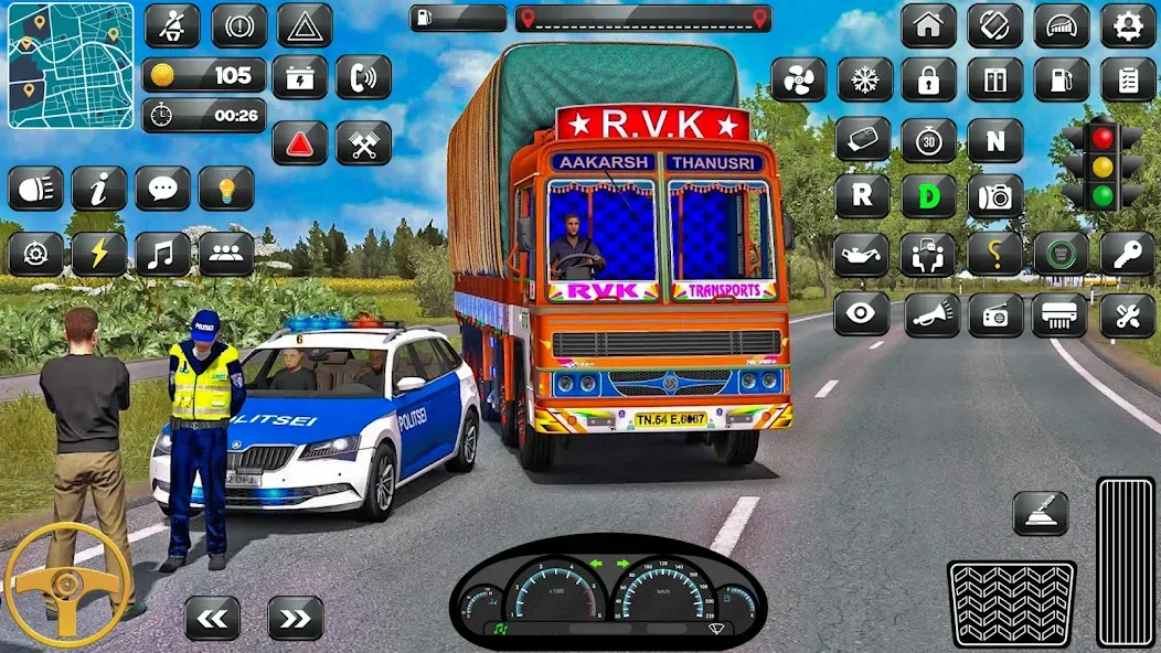 Скачать взломанную Indian Truck Driver Simulator  [МОД Бесконечные монеты] — стабильная версия apk на Андроид screen 5