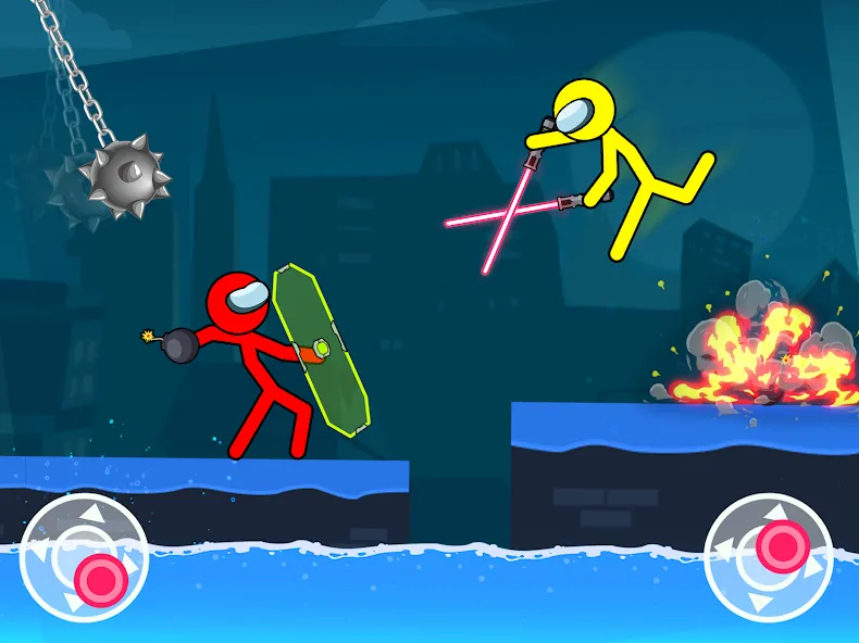 Взлом Stick-man Fighting Games  [МОД Unlocked] — стабильная версия apk на Андроид screen 1