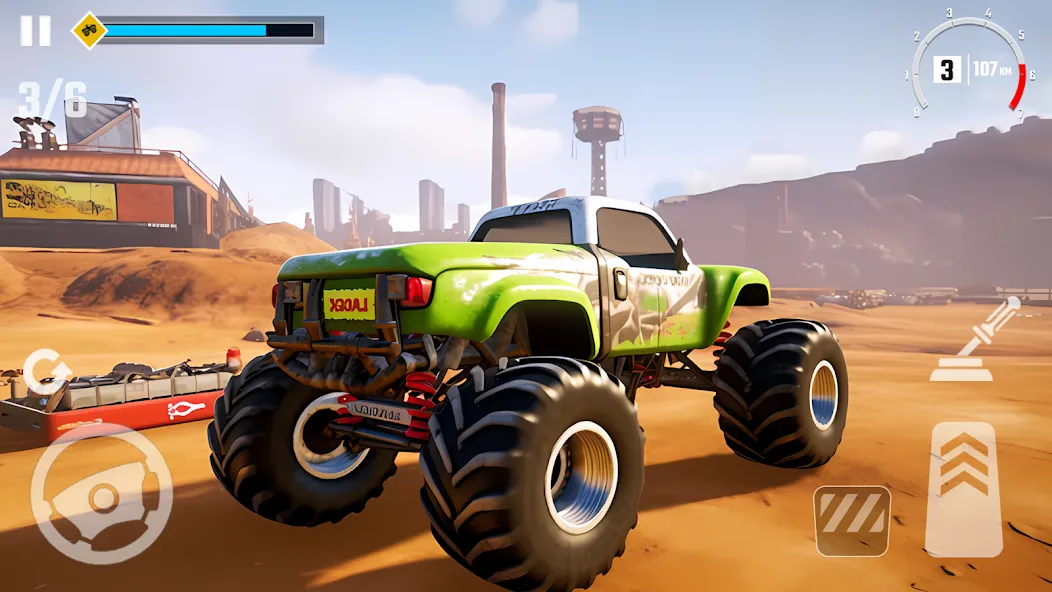 Взломанная 4×4 Monster Truck Racing Games (Монстр Трак Гонки игры)  [МОД Все открыто] — последняя версия apk на Андроид screen 1