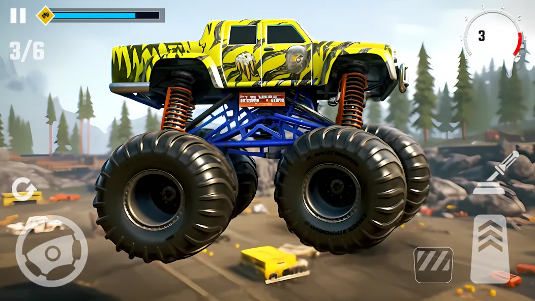 Взломанная 4×4 Monster Truck Racing Games (Монстр Трак Гонки игры)  [МОД Все открыто] — последняя версия apk на Андроид screen 4