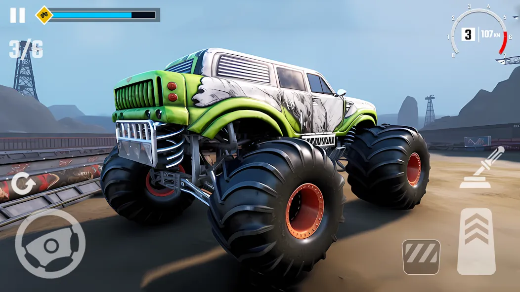 Взломанная 4×4 Monster Truck Racing Games (Монстр Трак Гонки игры)  [МОД Все открыто] — последняя версия apk на Андроид screen 5