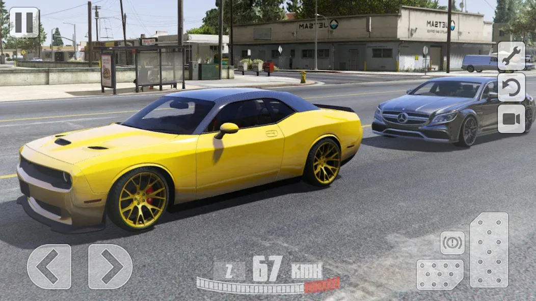 Взломанная Simulator Dodge Demon Parking (Симулятор парковки  )  [МОД Menu] — полная версия apk на Андроид screen 2