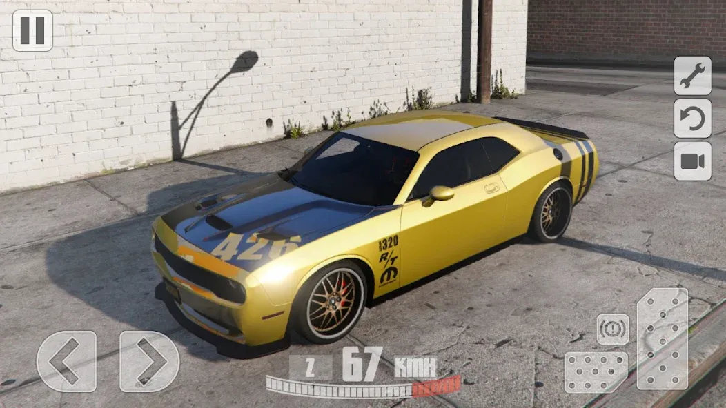 Взломанная Simulator Dodge Demon Parking (Симулятор парковки  )  [МОД Menu] — полная версия apk на Андроид screen 3