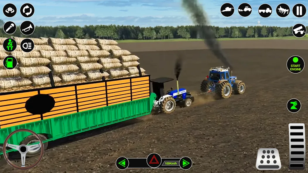 Скачать взлом Farming Tractor Simulator Game  [МОД Menu] — стабильная версия apk на Андроид screen 2