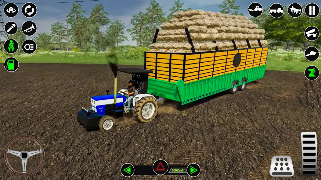 Скачать взлом Farming Tractor Simulator Game  [МОД Menu] — стабильная версия apk на Андроид screen 5