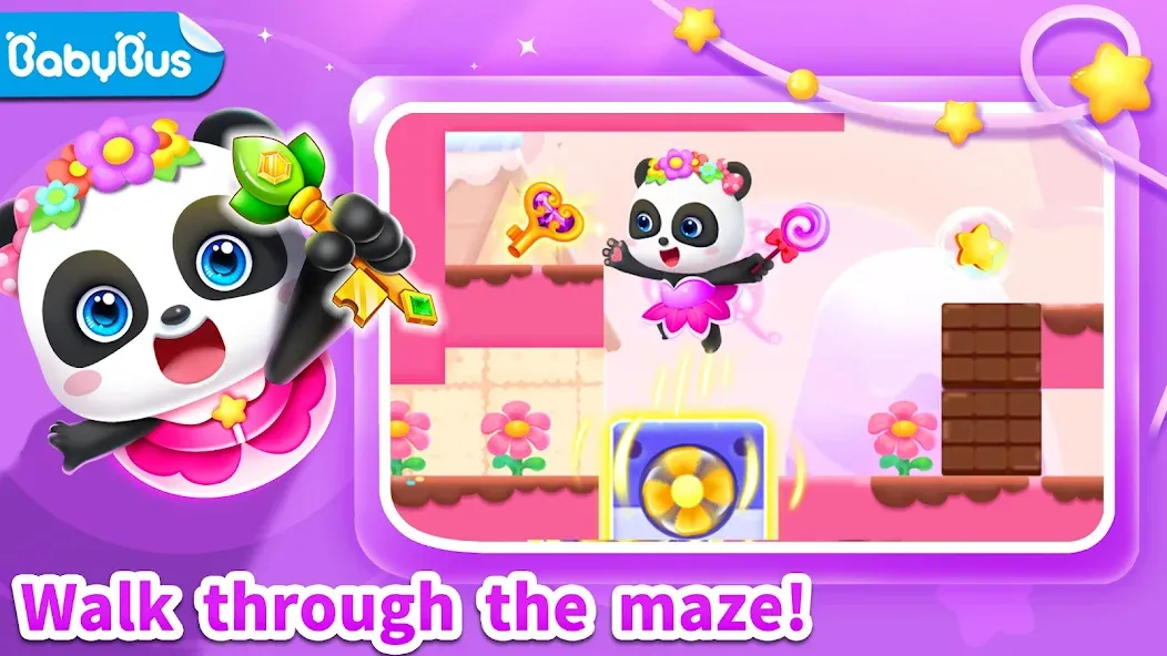 Скачать взломанную Little Panda’s Jewel Adventure  [МОД Все открыто] — стабильная версия apk на Андроид screen 1