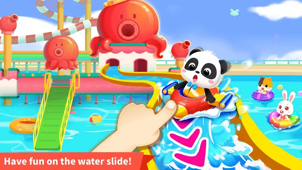 Скачать взломанную Baby Panda's Fun Park  [МОД Menu] — стабильная версия apk на Андроид screen 2