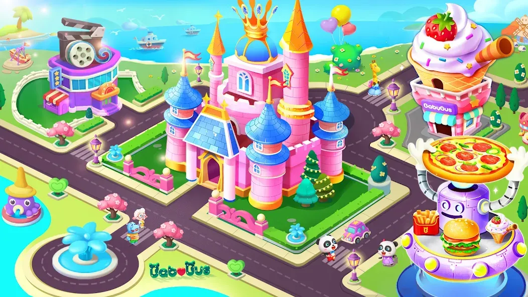 Скачать взломанную Baby Panda's City  [МОД Unlimited Money] — стабильная версия apk на Андроид screen 1