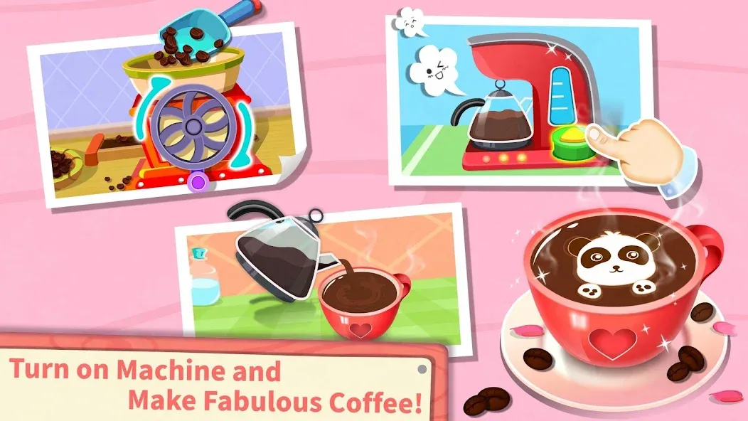 Взломанная Baby Panda’s Summer: Café  [МОД Бесконечные деньги] — последняя версия apk на Андроид screen 3