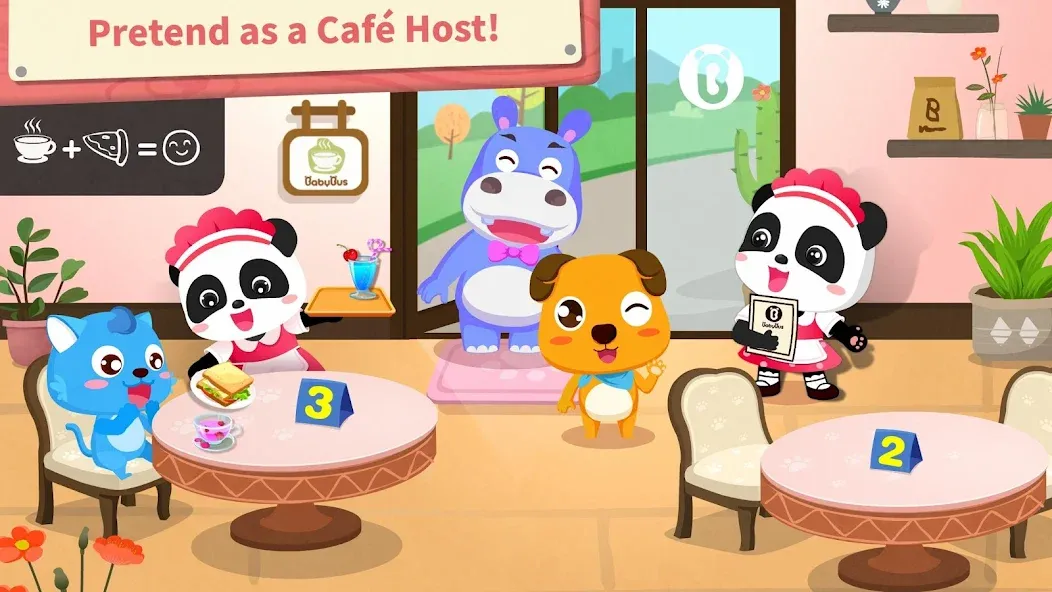 Взломанная Baby Panda’s Summer: Café  [МОД Бесконечные деньги] — последняя версия apk на Андроид screen 4