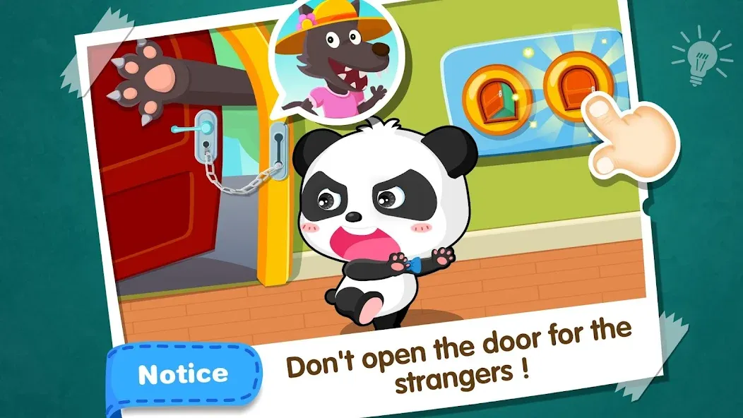 Взлом Baby Panda Home Safety  [МОД Все открыто] — последняя версия apk на Андроид screen 3