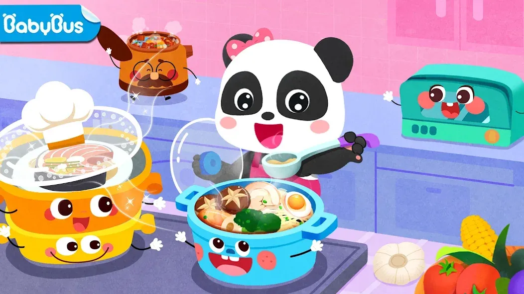 Взлом Baby Panda's Kitchen Party  [МОД Все открыто] — полная версия apk на Андроид screen 1