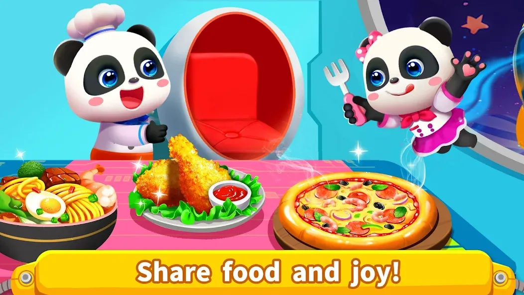 Взломанная Little Panda's Space Kitchen  [МОД Unlimited Money] — стабильная версия apk на Андроид screen 4