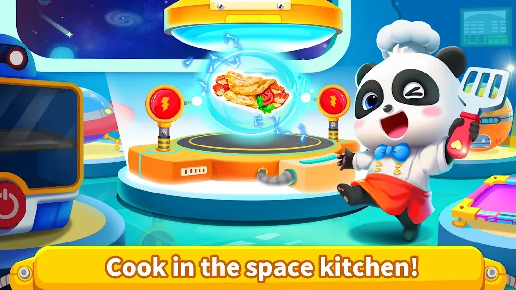 Взломанная Little Panda's Space Kitchen  [МОД Unlimited Money] — стабильная версия apk на Андроид screen 5